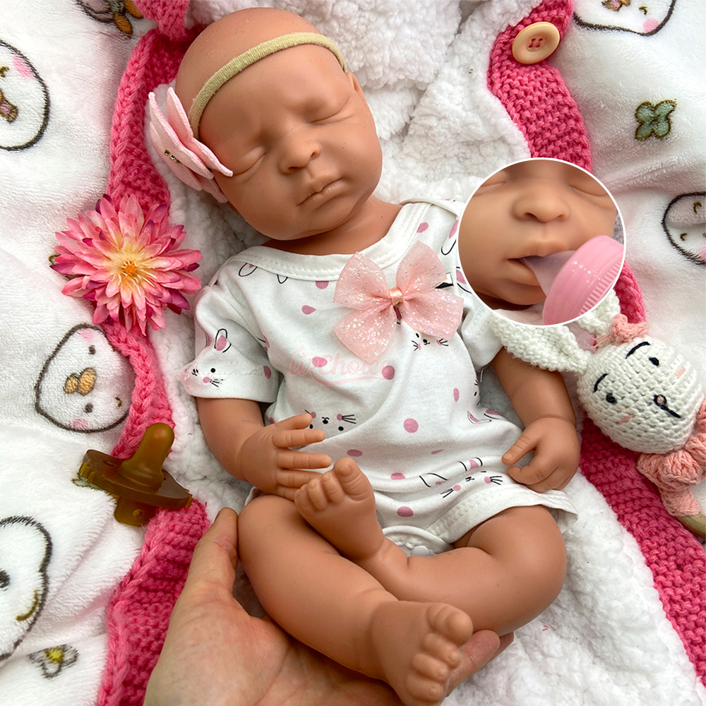 Skincare Newborn - 45cm Full Silicone Weighted Reborn Baby