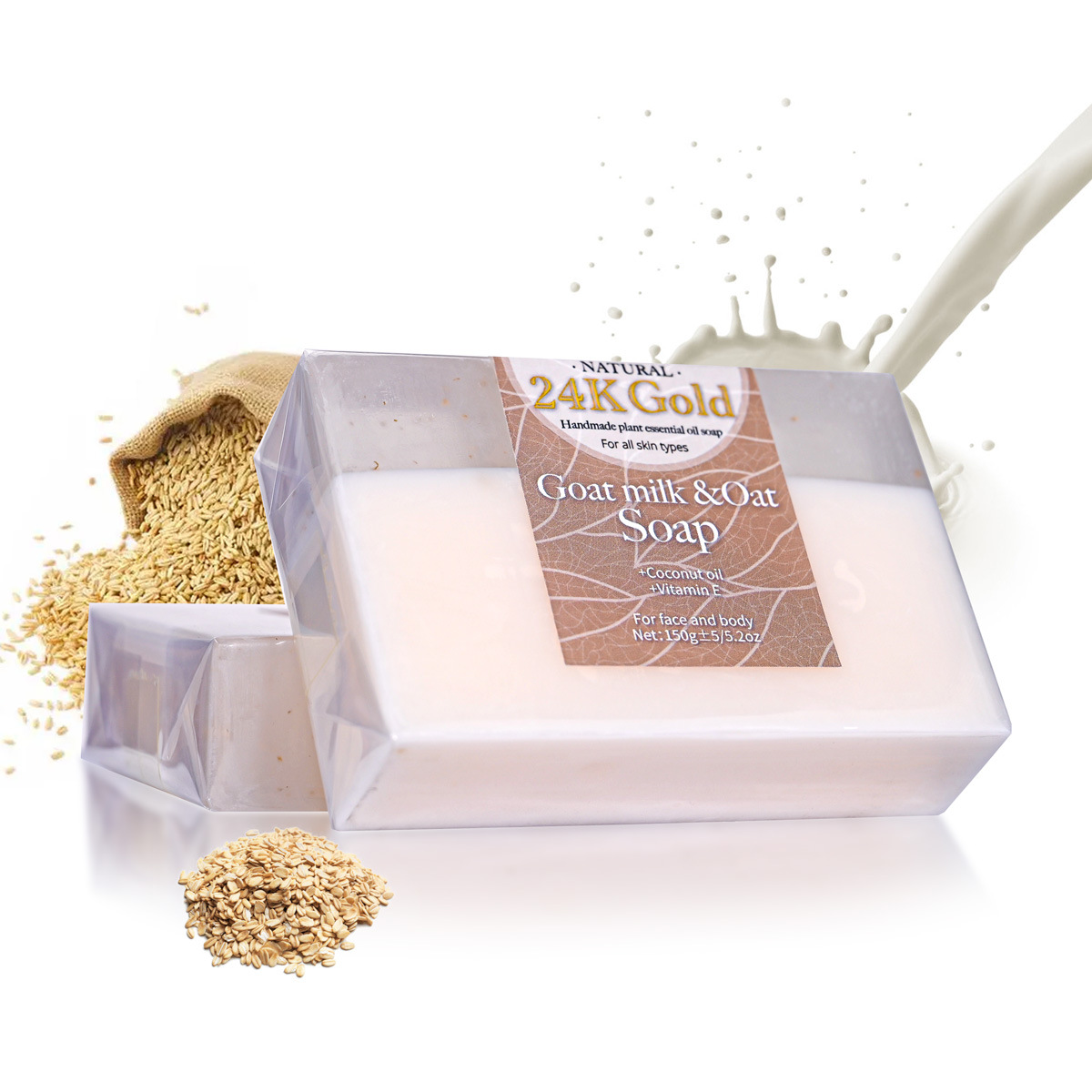 Skincare Oat - 24K Gold Foil Oat Goat Milk