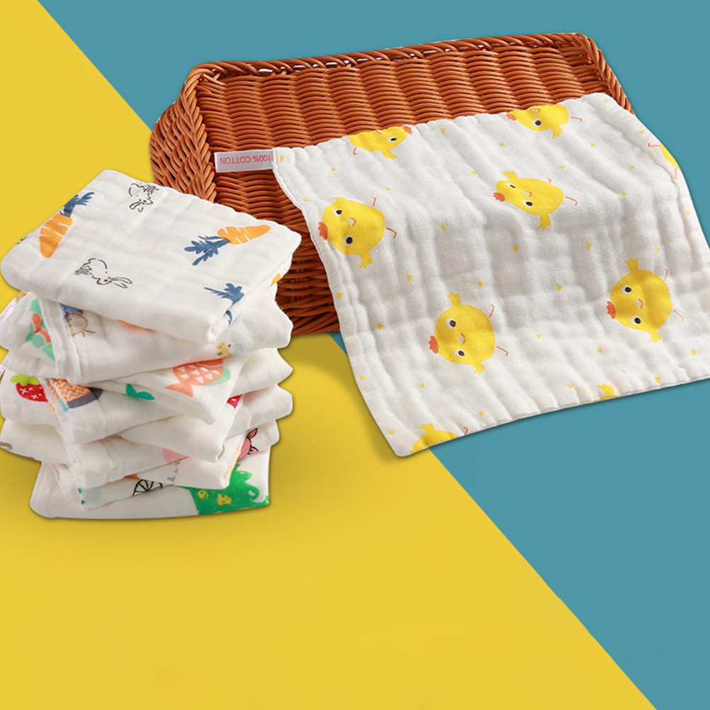 Skincare Newborn - 10pcs Baby Face Towel Cute Cartoon