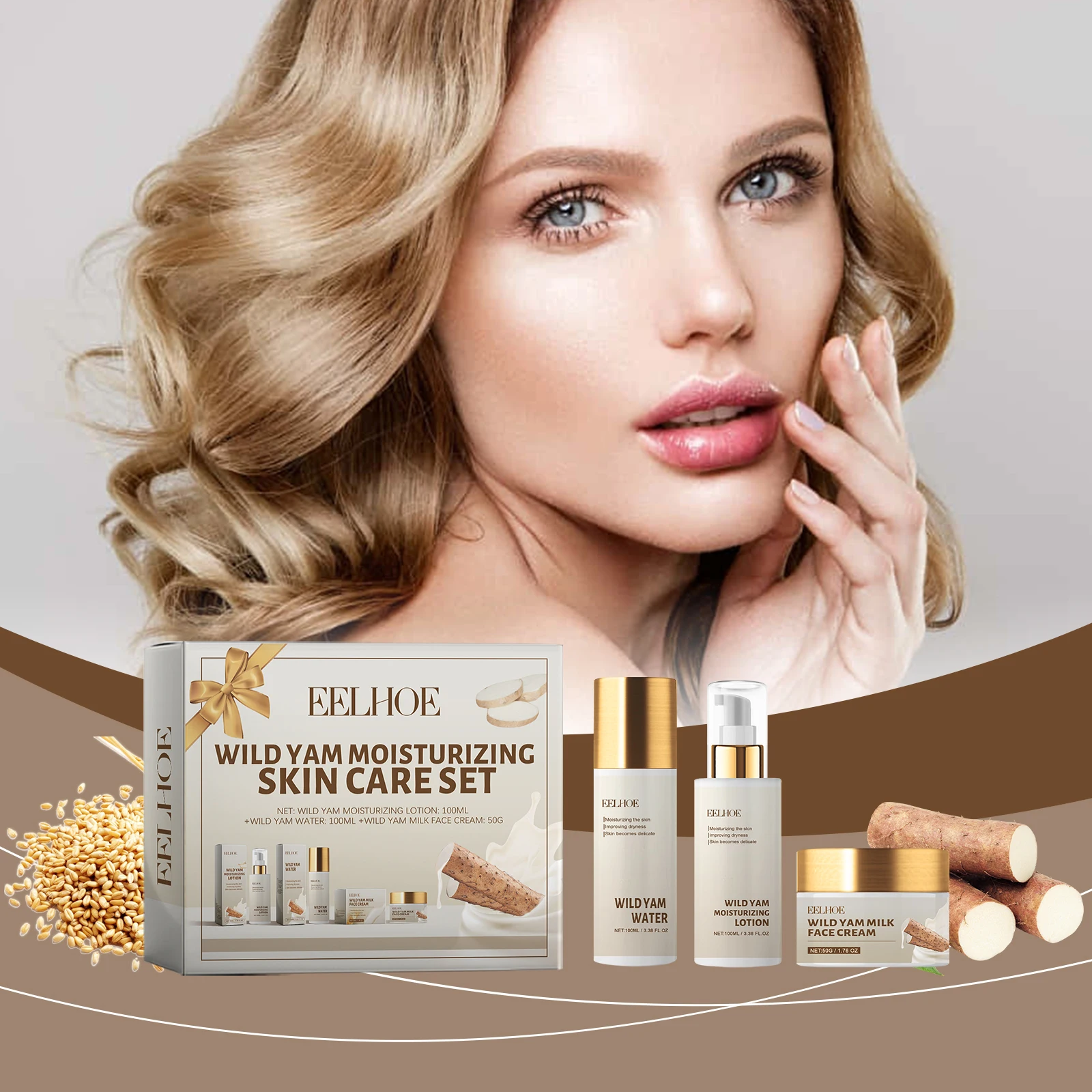 Skincare Oat - Wild Yam Moisturizing Skin Care Set