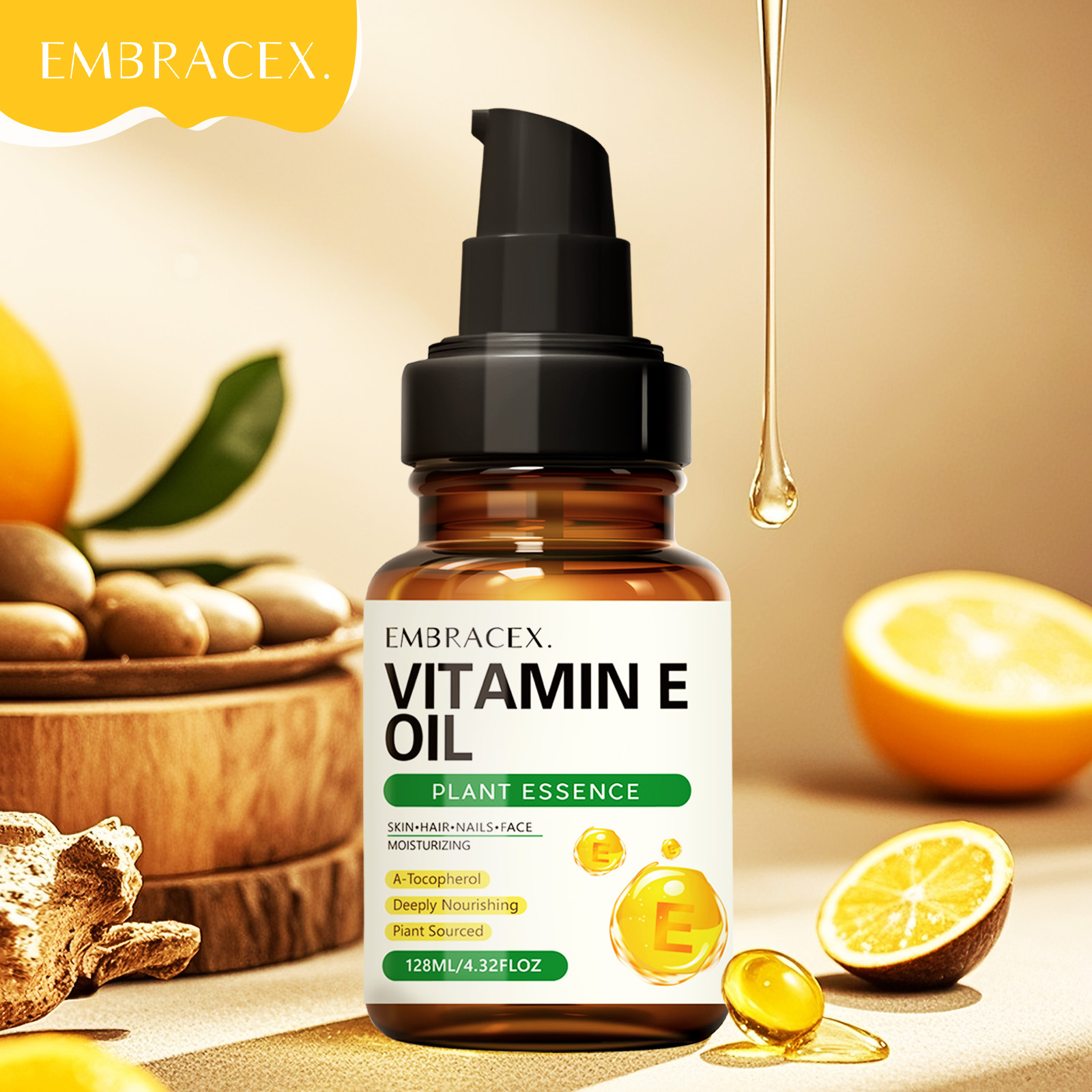 Skincare Ingredients - 128ml Vitamin E oil Essential Oils