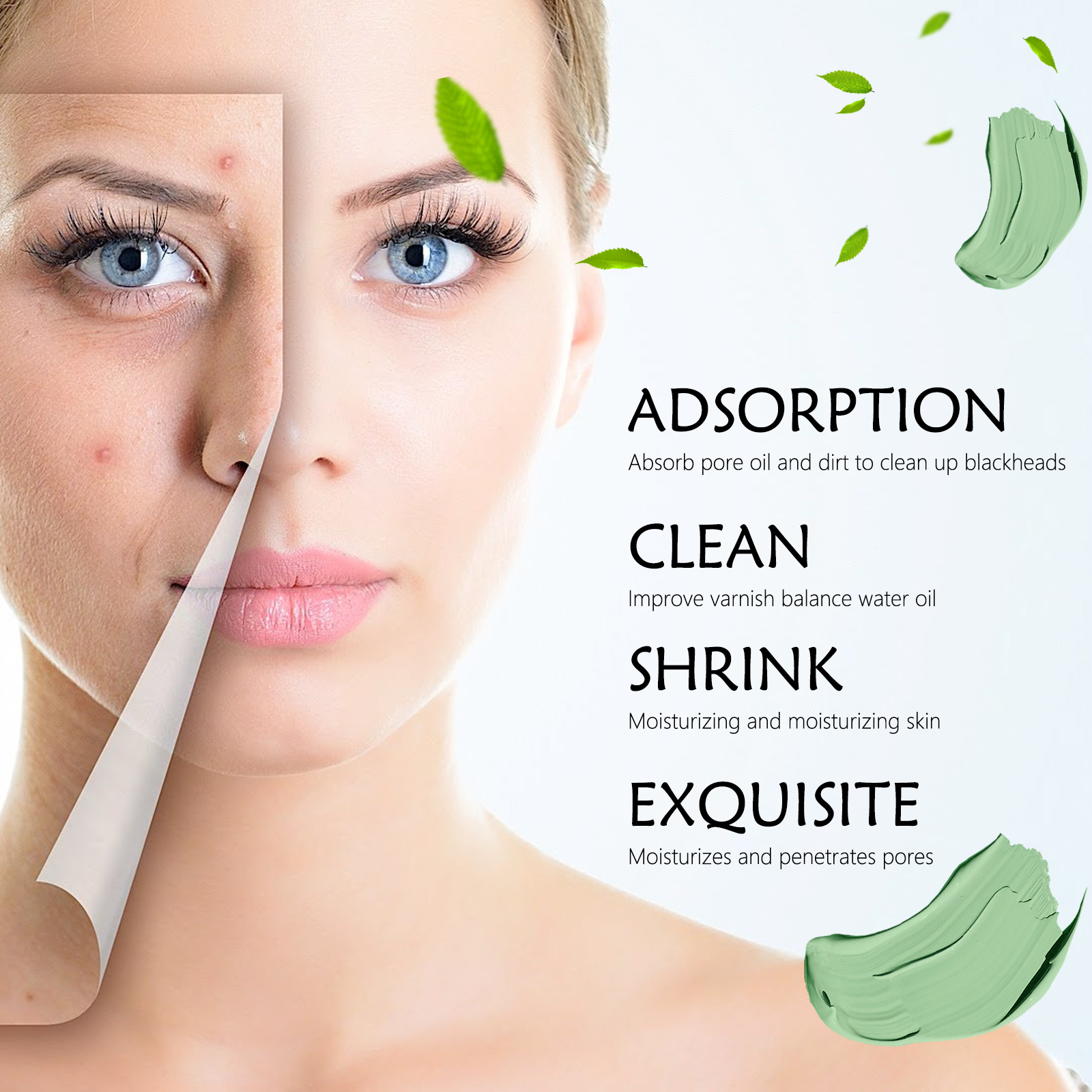 Green Tea Solid Cleansing Mask - Mud Mask Kaolin reseña y precio