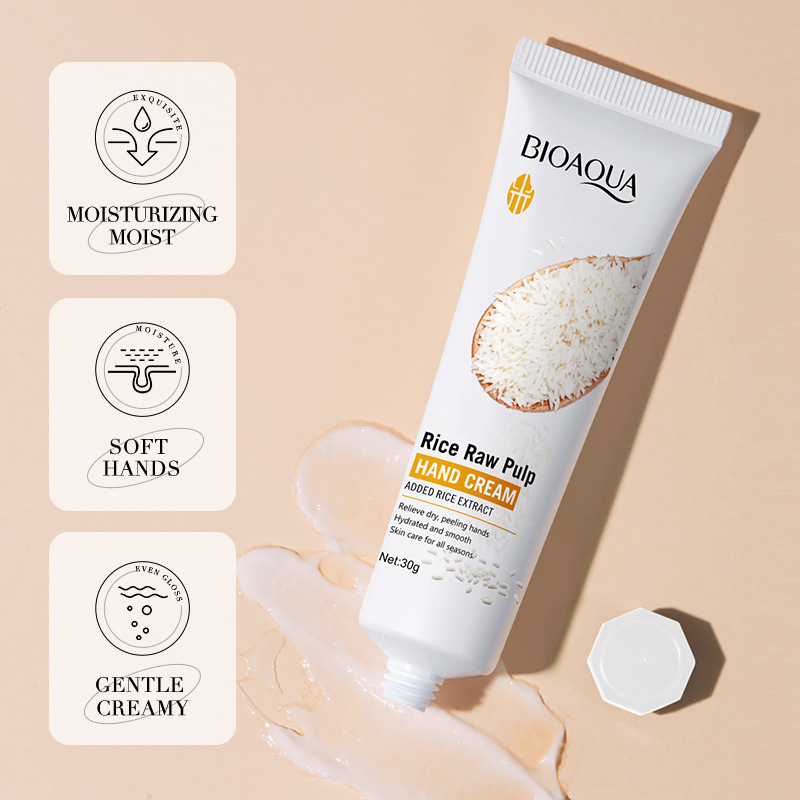 3/5pcs BIOAQUA White Rice Hand - Skincare Bioaqua reseña y precio