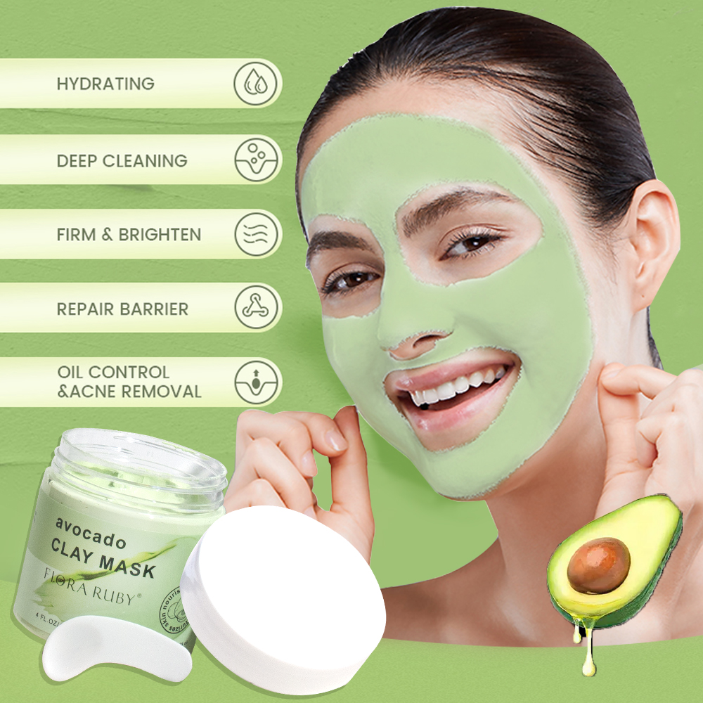 Face Masks Skincare-Avocado Cl - Mud Mask Kaolin reseña y precio