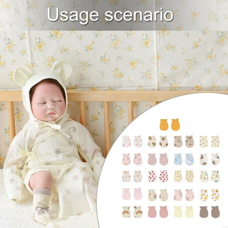 1 Pair Newborns Cotton Mittens - Skincare Newborn reseña y precio
