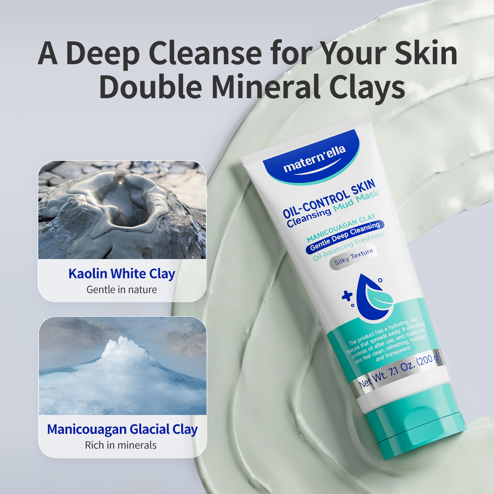 Matern'ella Manicouagan Clay M - Mud Mask Kaolin reseña y precio