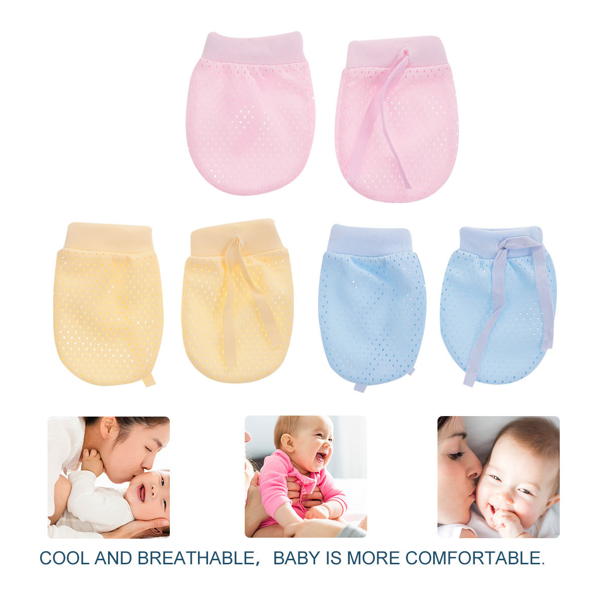 6Pcs Newborn Baby Gloves Anti  - Skincare Newborn reseña y precio