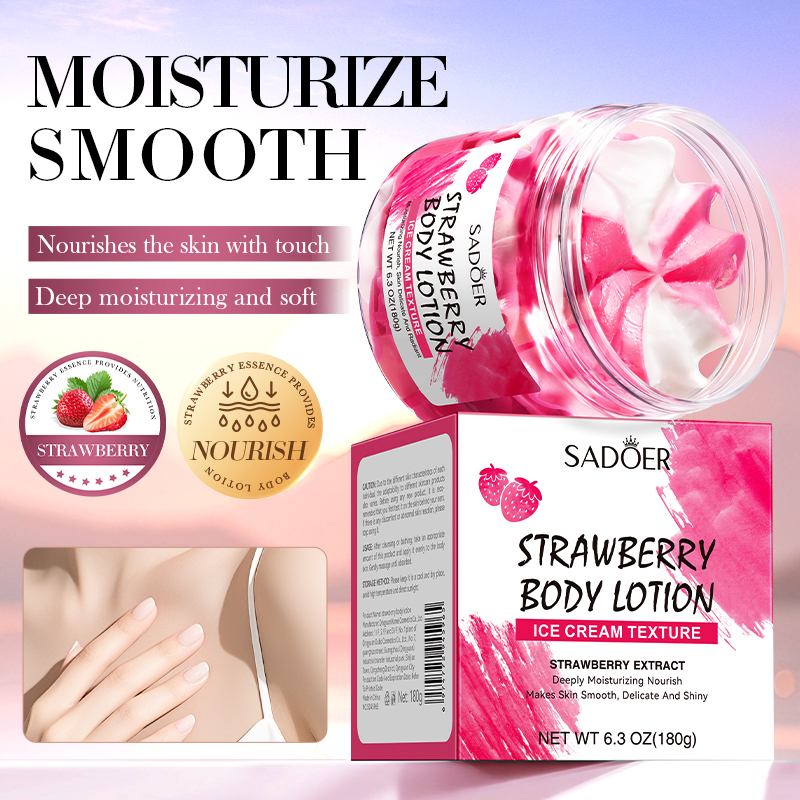 180g Strawberry Body Lotion, C - Skincare Ingredients reseña y precio