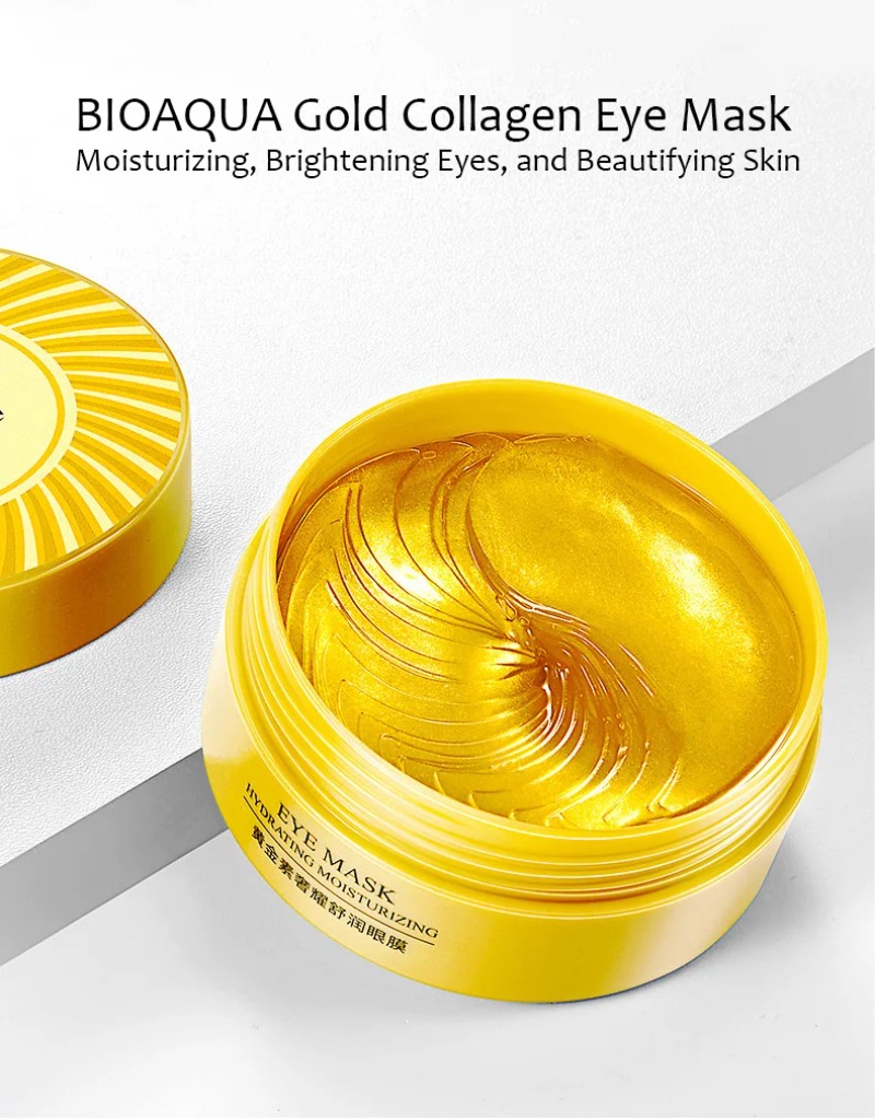 60pcs BIOAQUA Collagen Eye Mas - Skincare Bioaqua reseña y precio