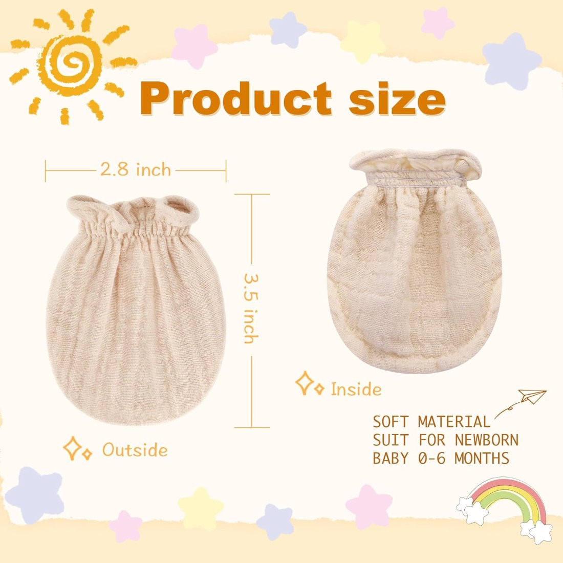 100% Pure Cotton Muslin Newbor - Skincare Newborn reseña y precio