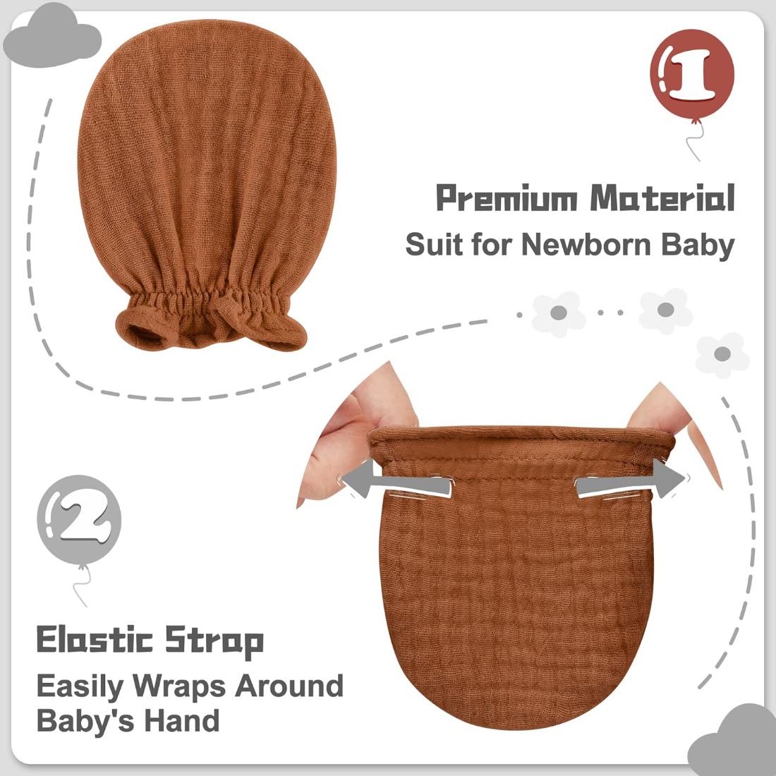 100% Pure Cotton Muslin Newbor - Skincare Newborn reseña y precio