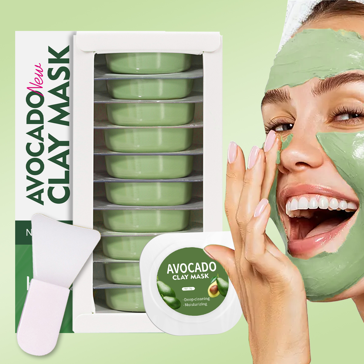 5g/0.17oz*10 Avocado disposabl - Mud Mask Kaolin reseña y precio