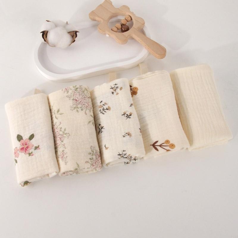 5Pcs/set Cotton Baby Burp Clot - Skincare Newborn reseña y precio