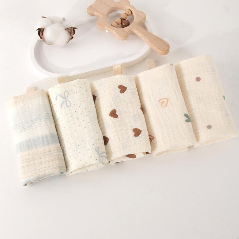 5Pcs/set Cotton Baby Burp Clot - Skincare Newborn reseña y precio