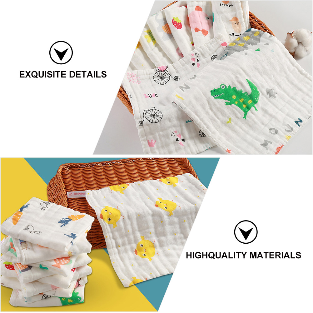 10pcs Baby Face Towel Cute Car - Skincare Newborn reseña y precio