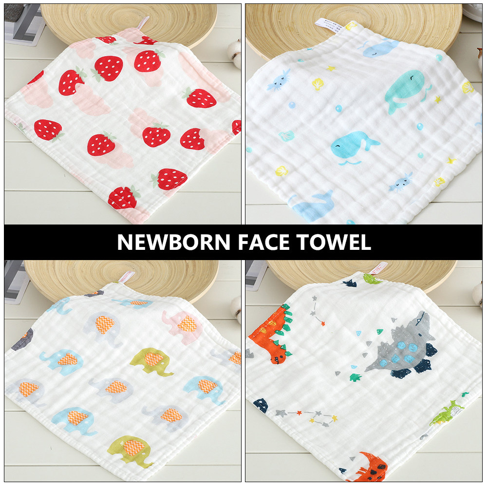 10pcs Baby Face Towel Cute Car - Skincare Newborn reseña y precio