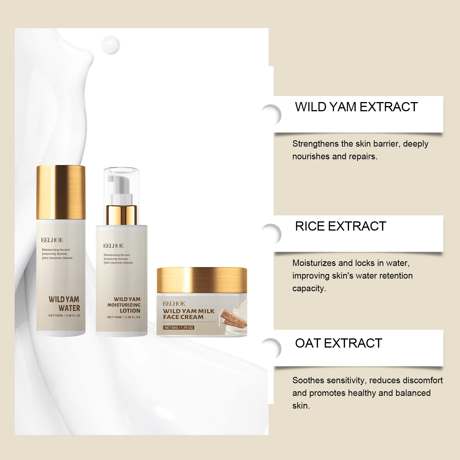 Wild Yam Moisturizing Skin Car - Skincare Oat reseña y precio