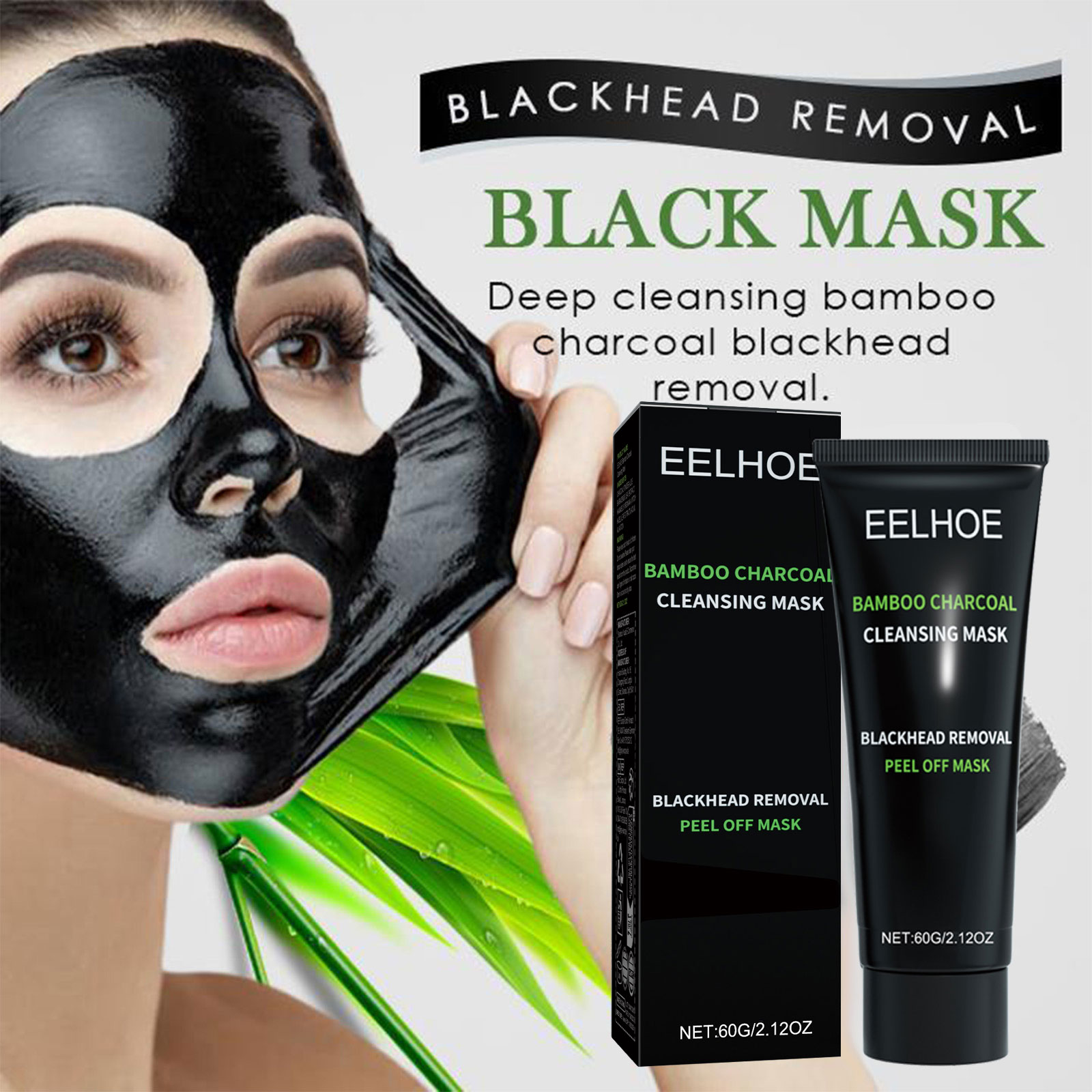 Bamboo Charcoal Tear-off Mask  - Mud Mask Kaolin reseña y precio