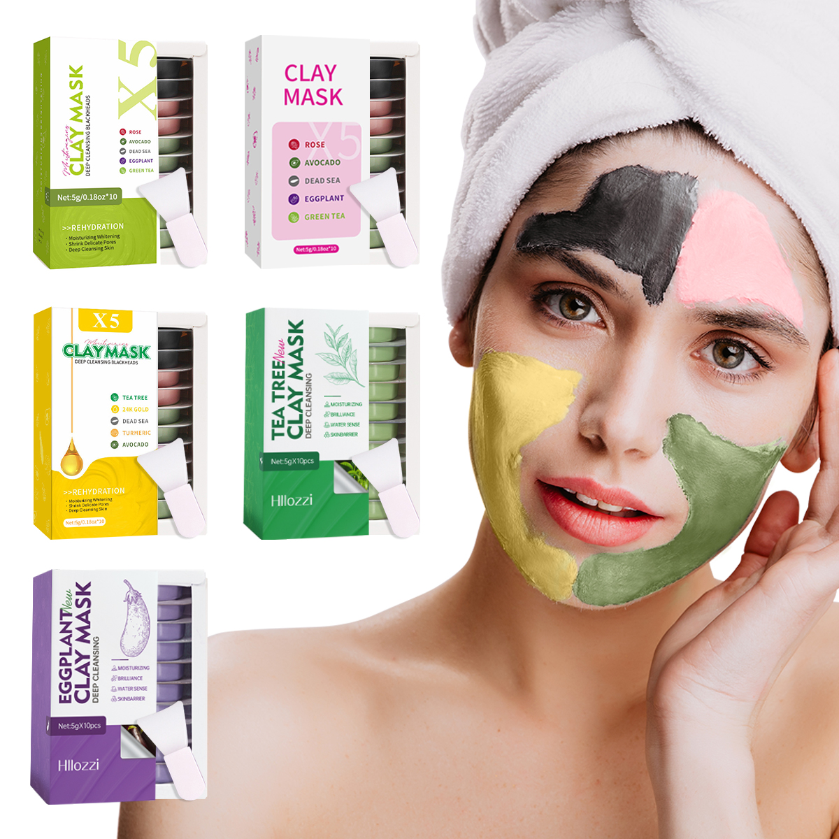 5g*10pcs Facial Cleansing Mud  - Mud Mask Kaolin reseña y precio