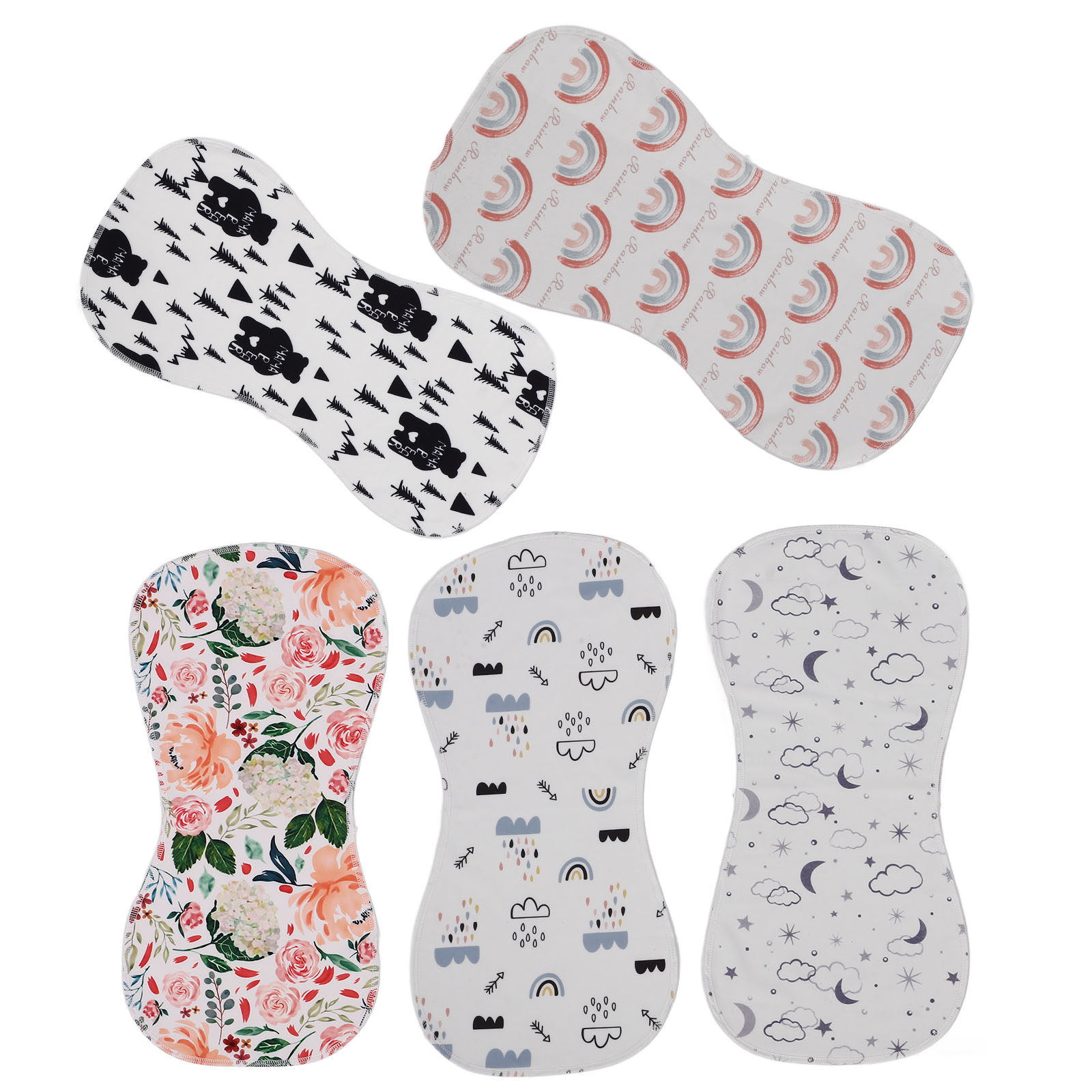 5pcs Baby Burp Cloths Cotton S - Skincare Newborn reseña y precio