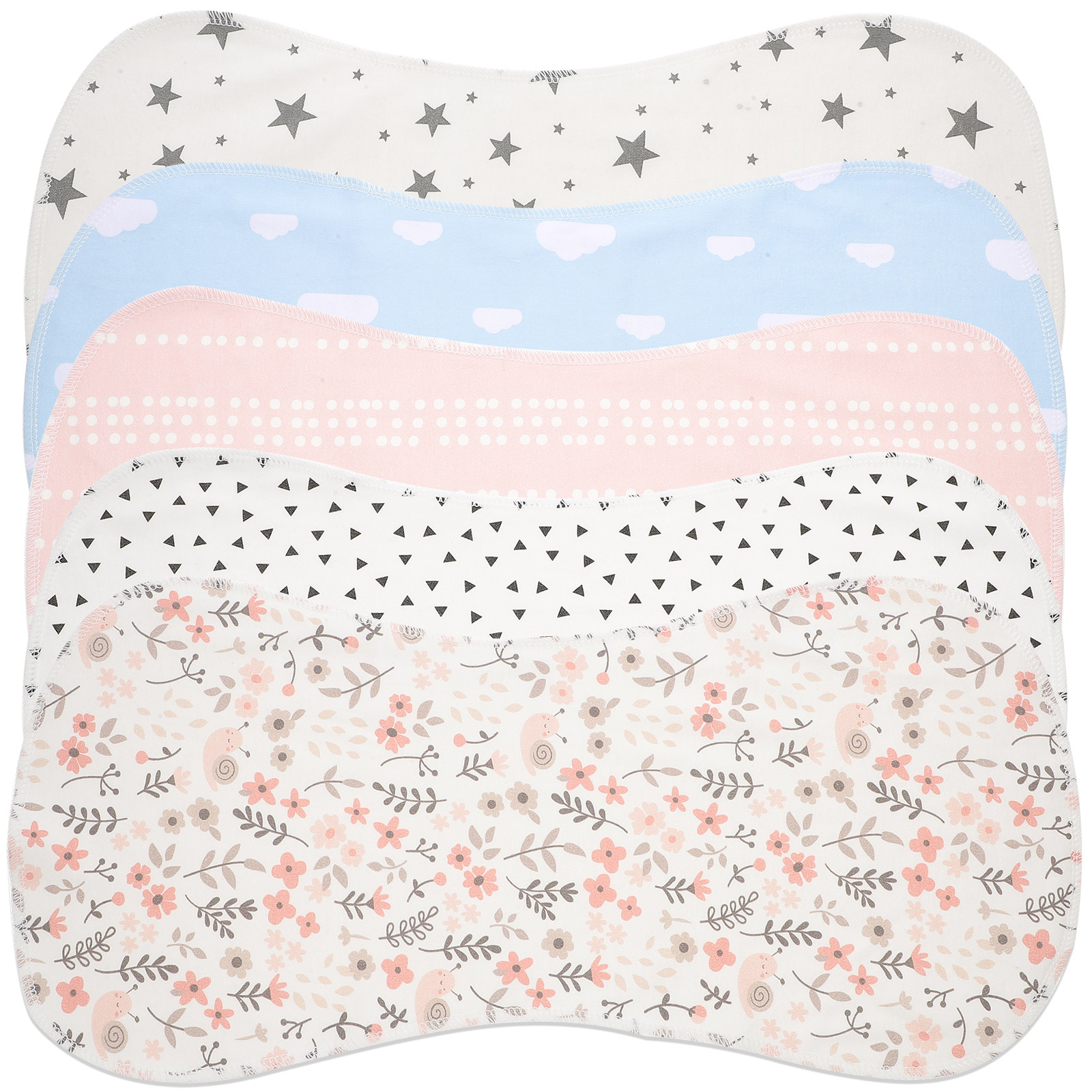 5pcs Baby Burp Cloths Cotton S - Skincare Newborn reseña y precio