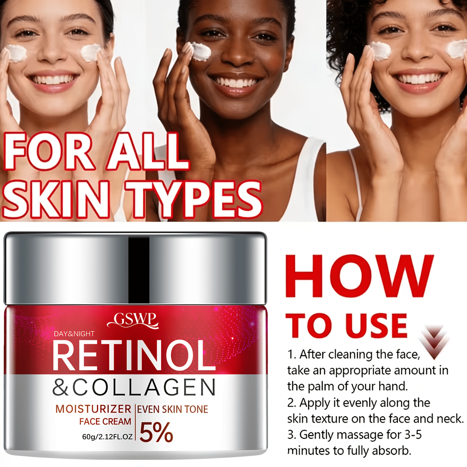 GSWP Retinol Moisturizing Crea - Skincare Ingredients reseña y precio