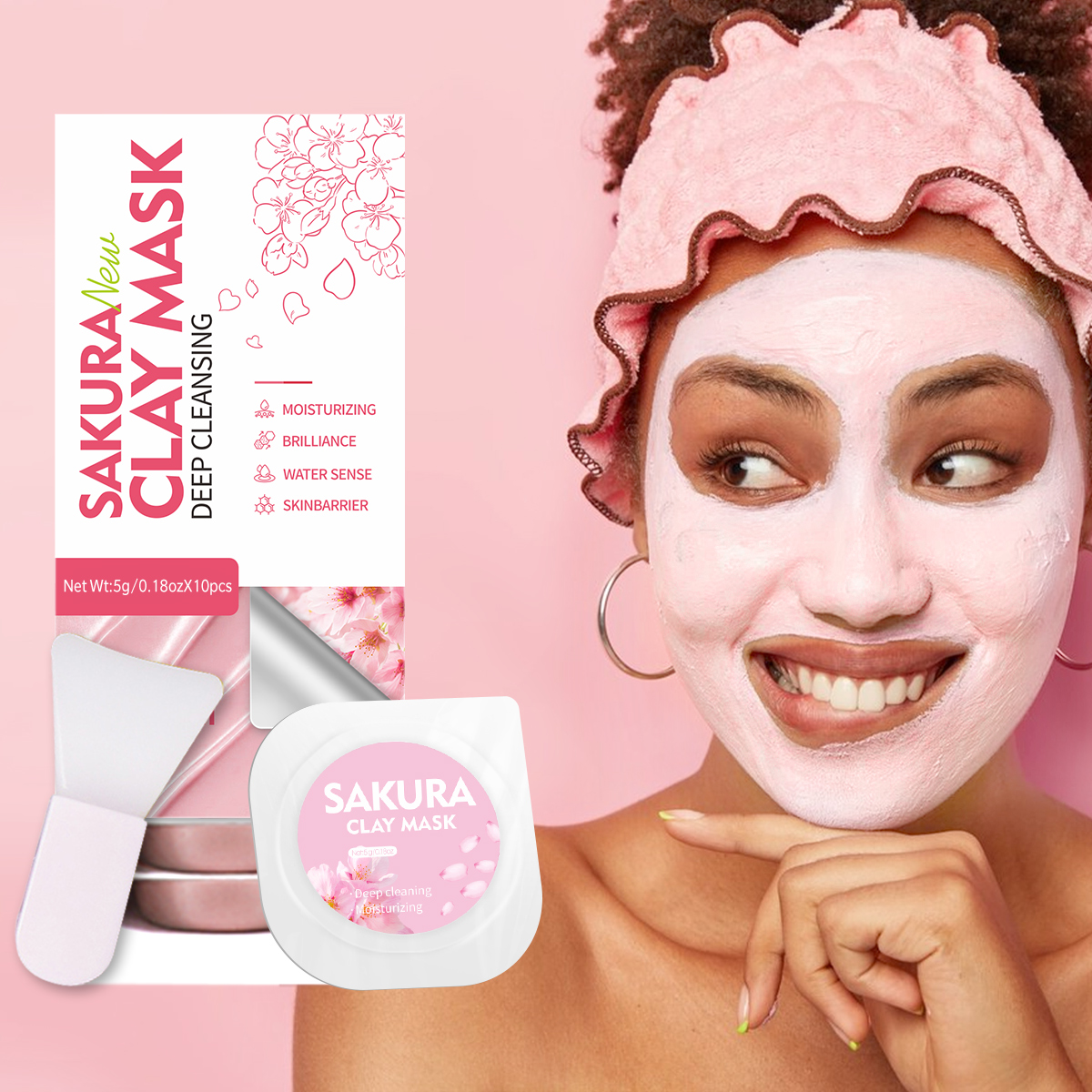 5g/0.17oz*10 Sakura clay mud m - Mud Mask Kaolin reseña y precio