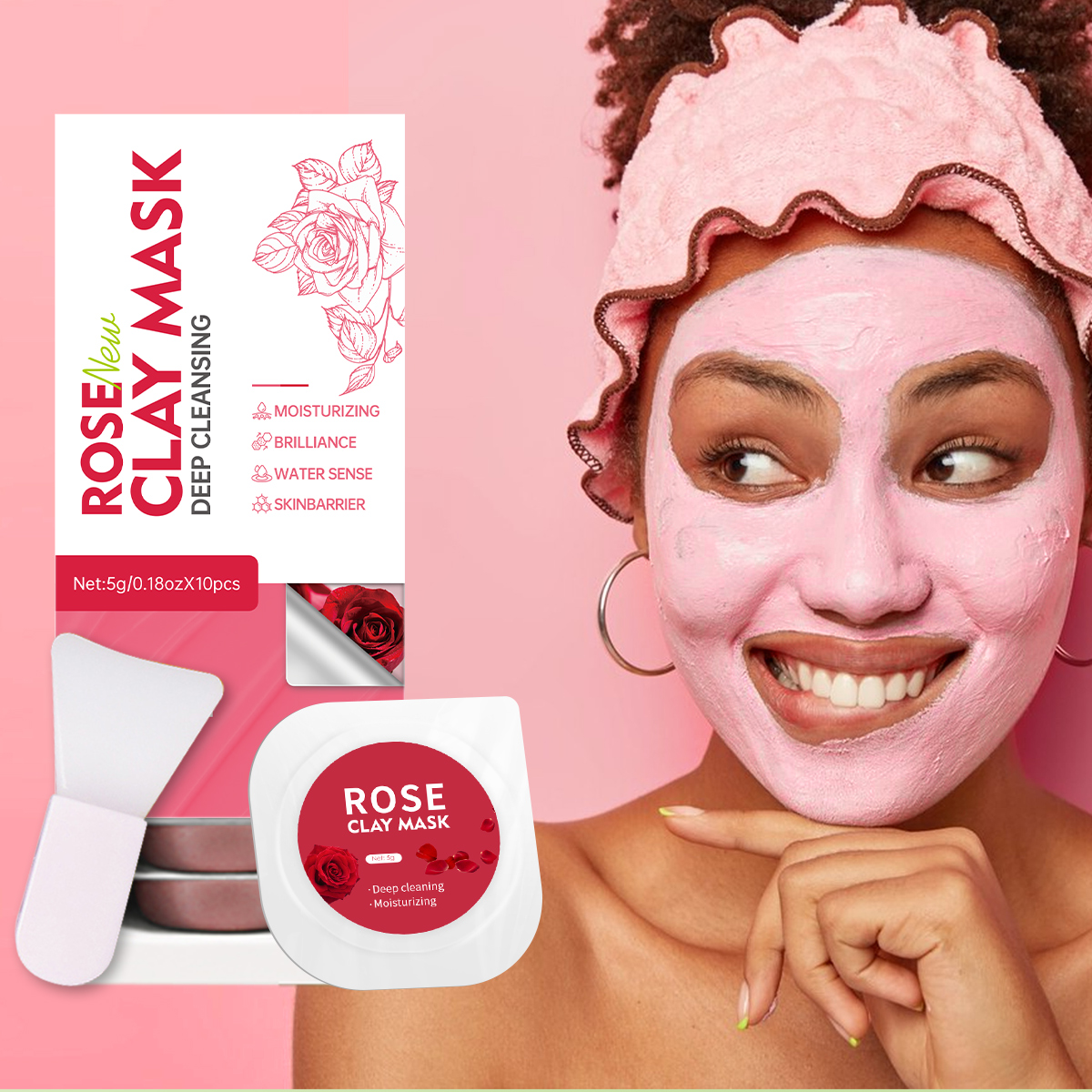 5g/0.18oz*10 Rose Cleansing Mu - Mud Mask Kaolin reseña y precio