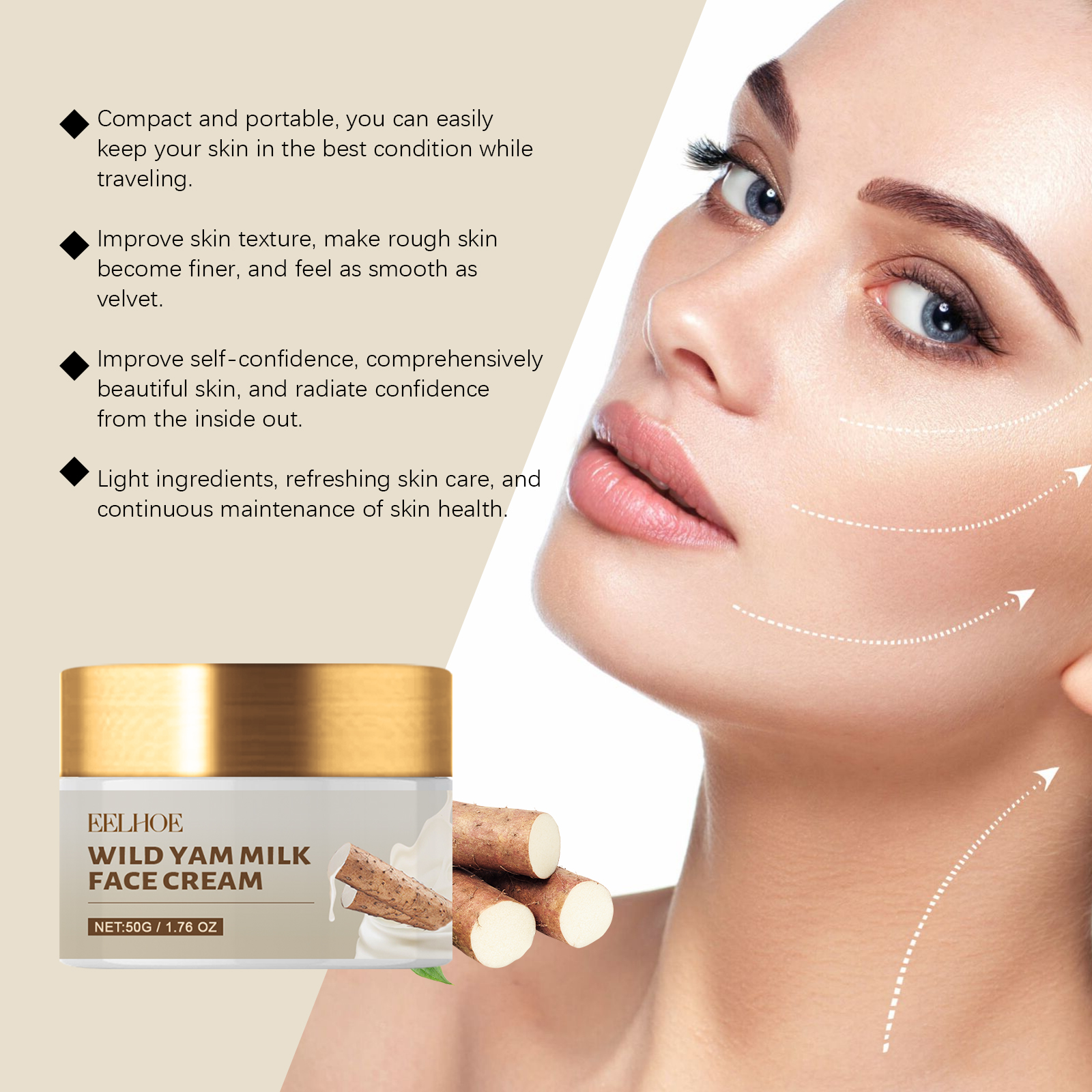 EELHOE Wild Yam Moisturizing f - Skincare Oat reseña y precio