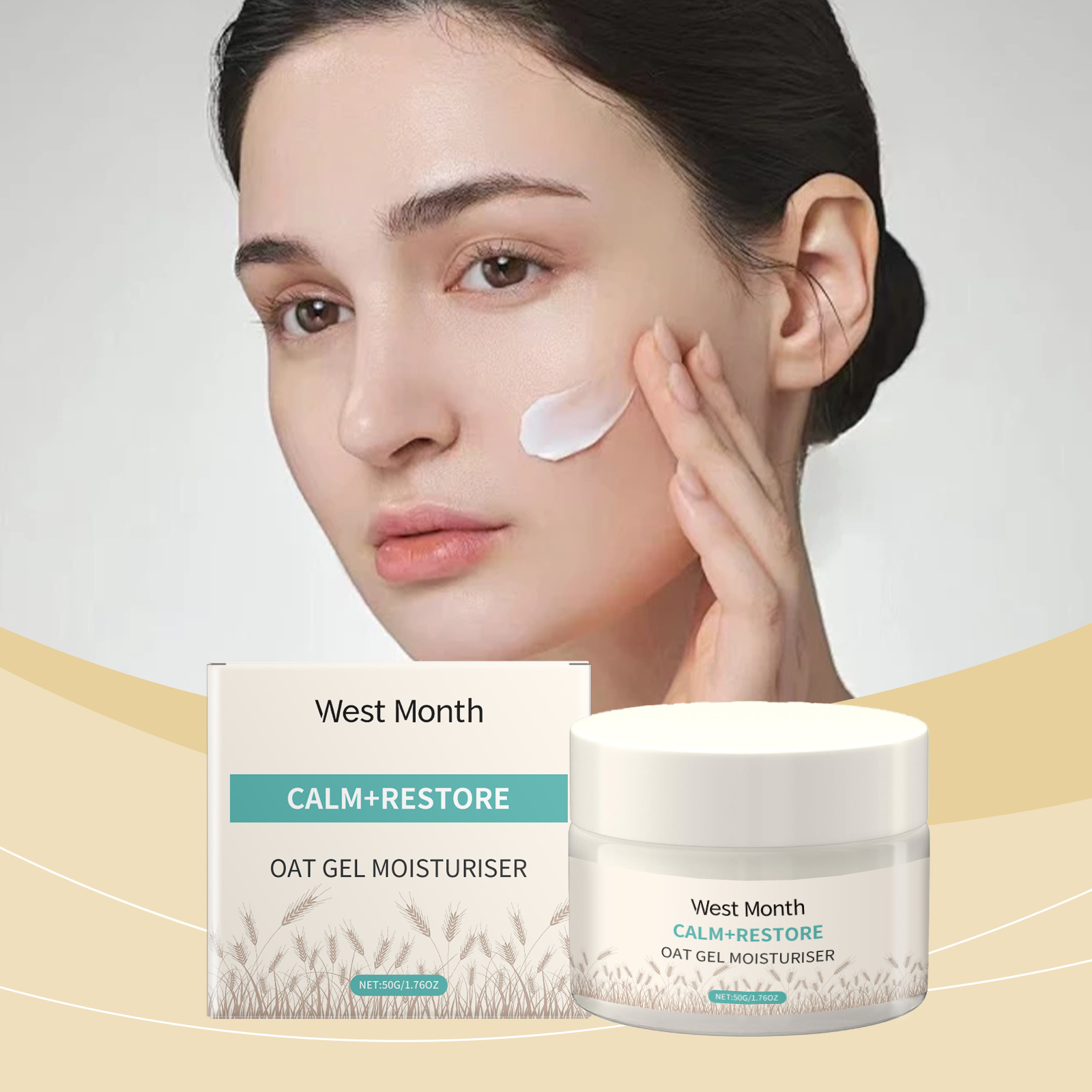 50g Oat Moisturizing Face Crea - Skincare Oat reseña y precio