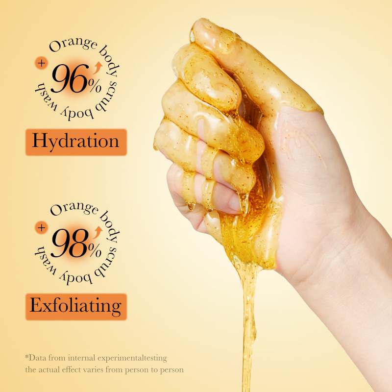 300ml Orange Body Scrub Shower - Skincare Ingredients reseña y precio