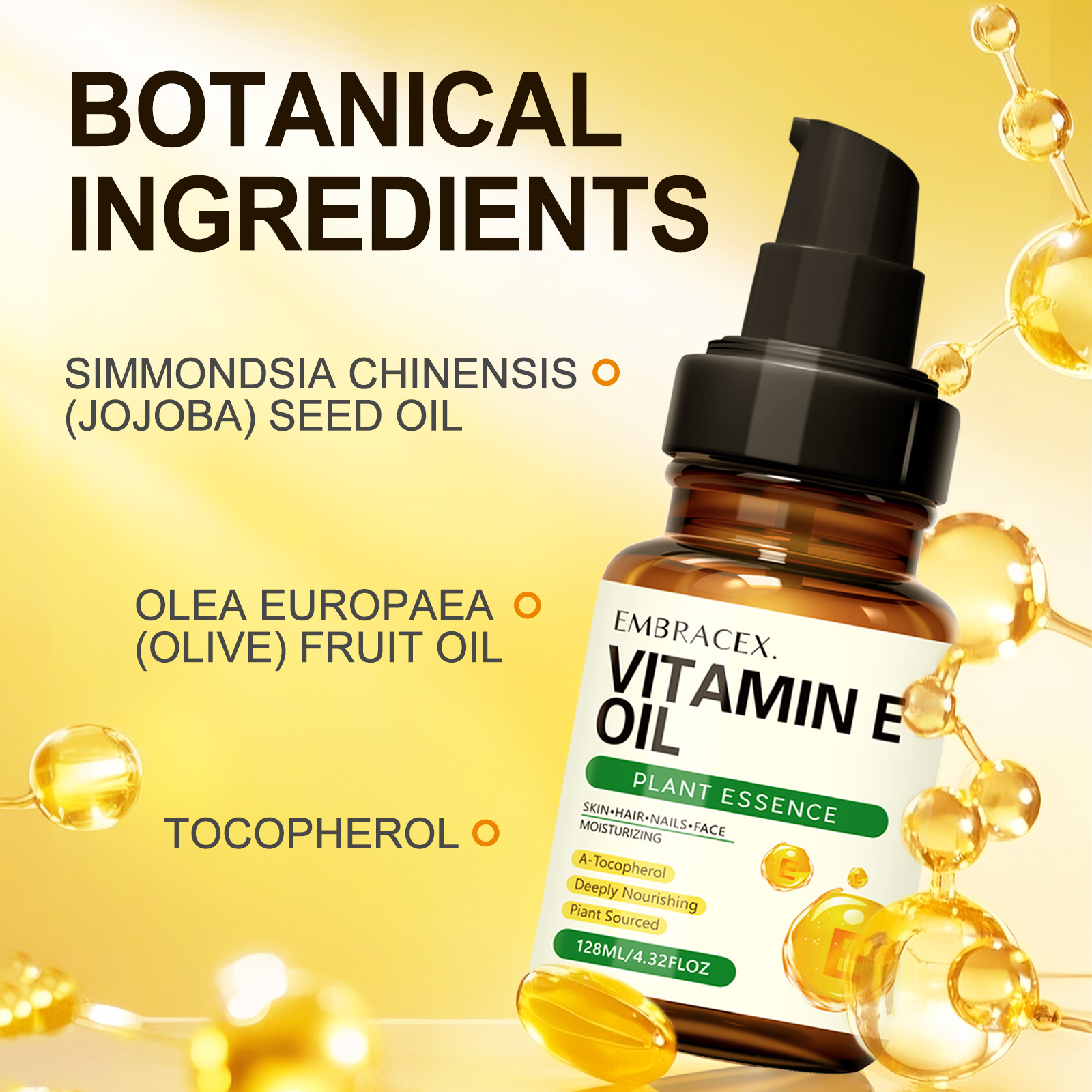 128ml Vitamin E oil Essential  - Skincare Ingredients reseña y precio