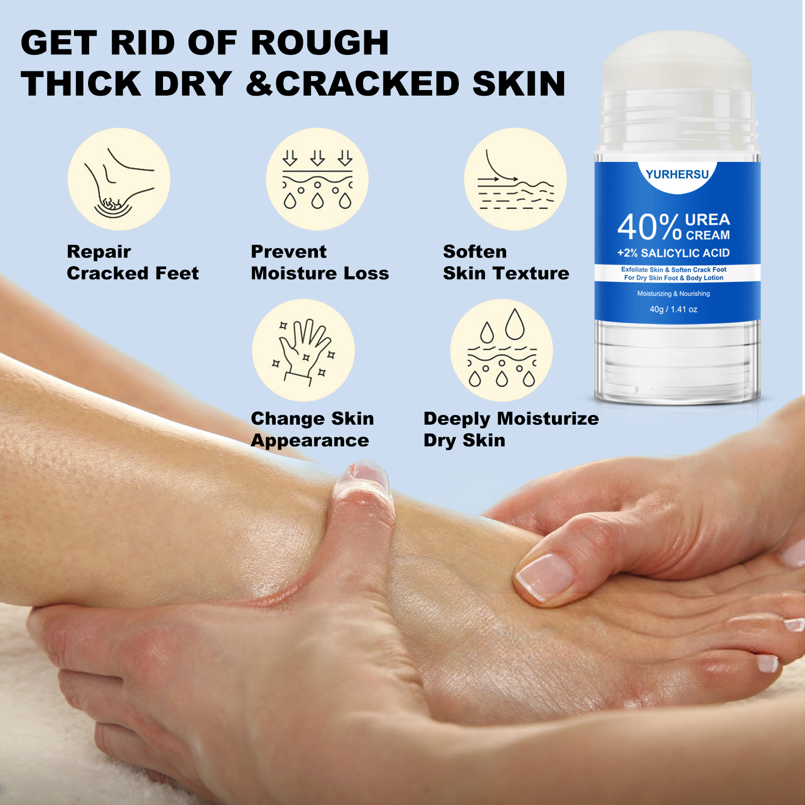40% Urea Foot Cream Stick - Mo - Azelaic Acid Cream reseña y precio