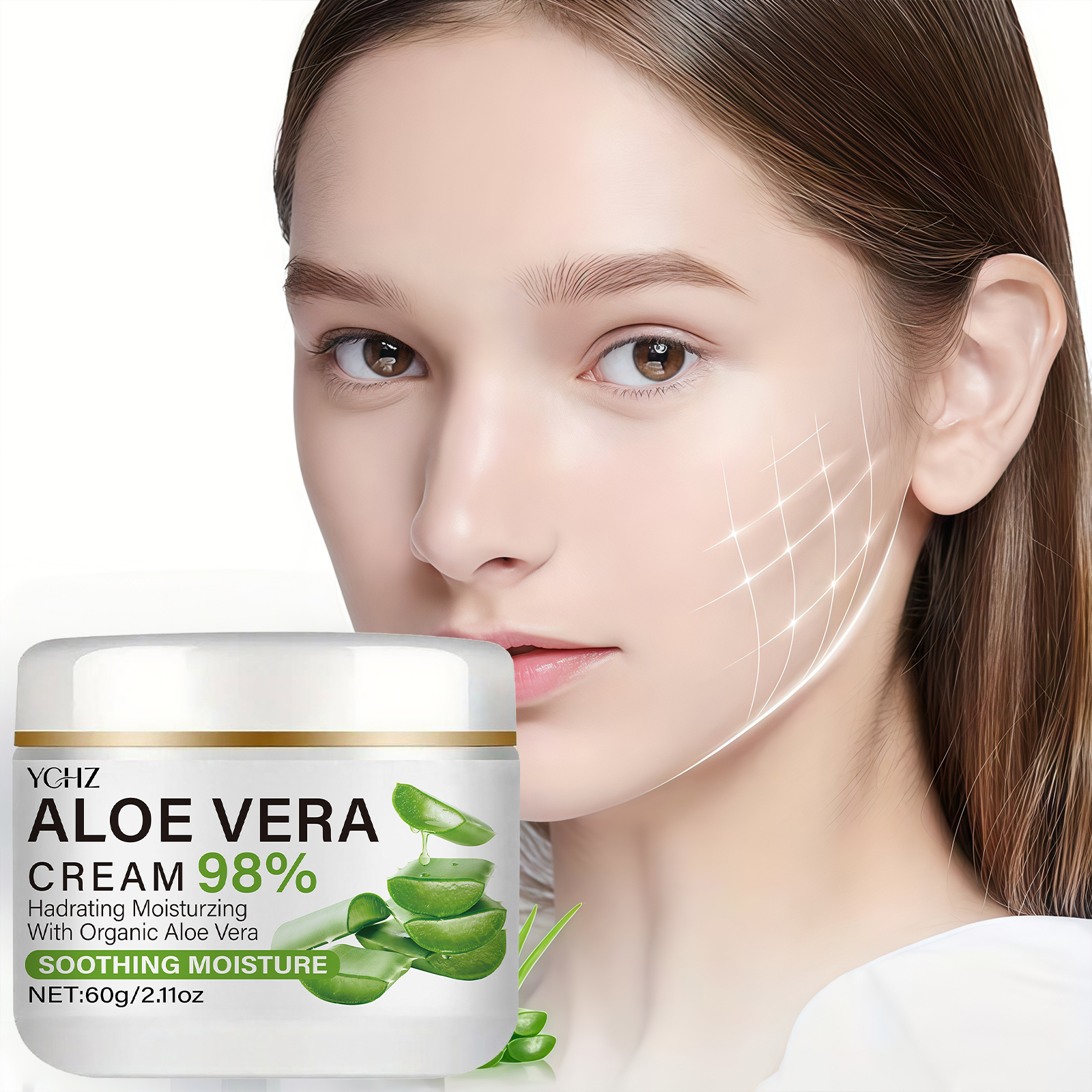 Aloe Vera Face Cream, Containi - Skincare Ingredients reseña y precio