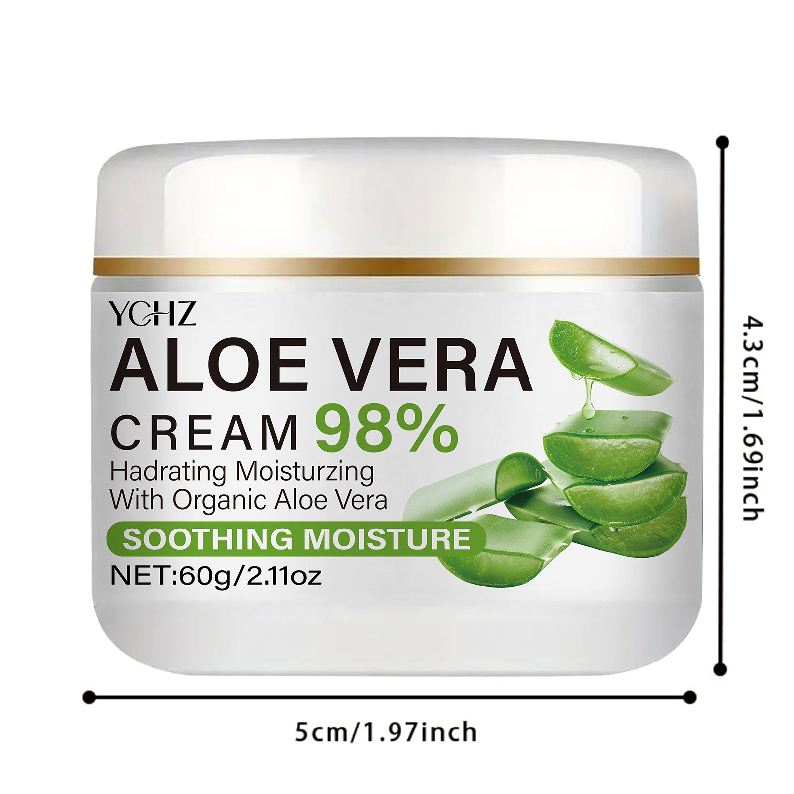 Aloe Vera Face Cream, Containi - Skincare Ingredients reseña y precio